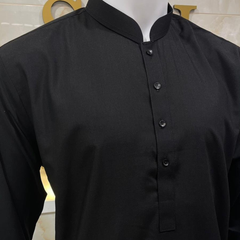 Plain Black Kurta Shalwar