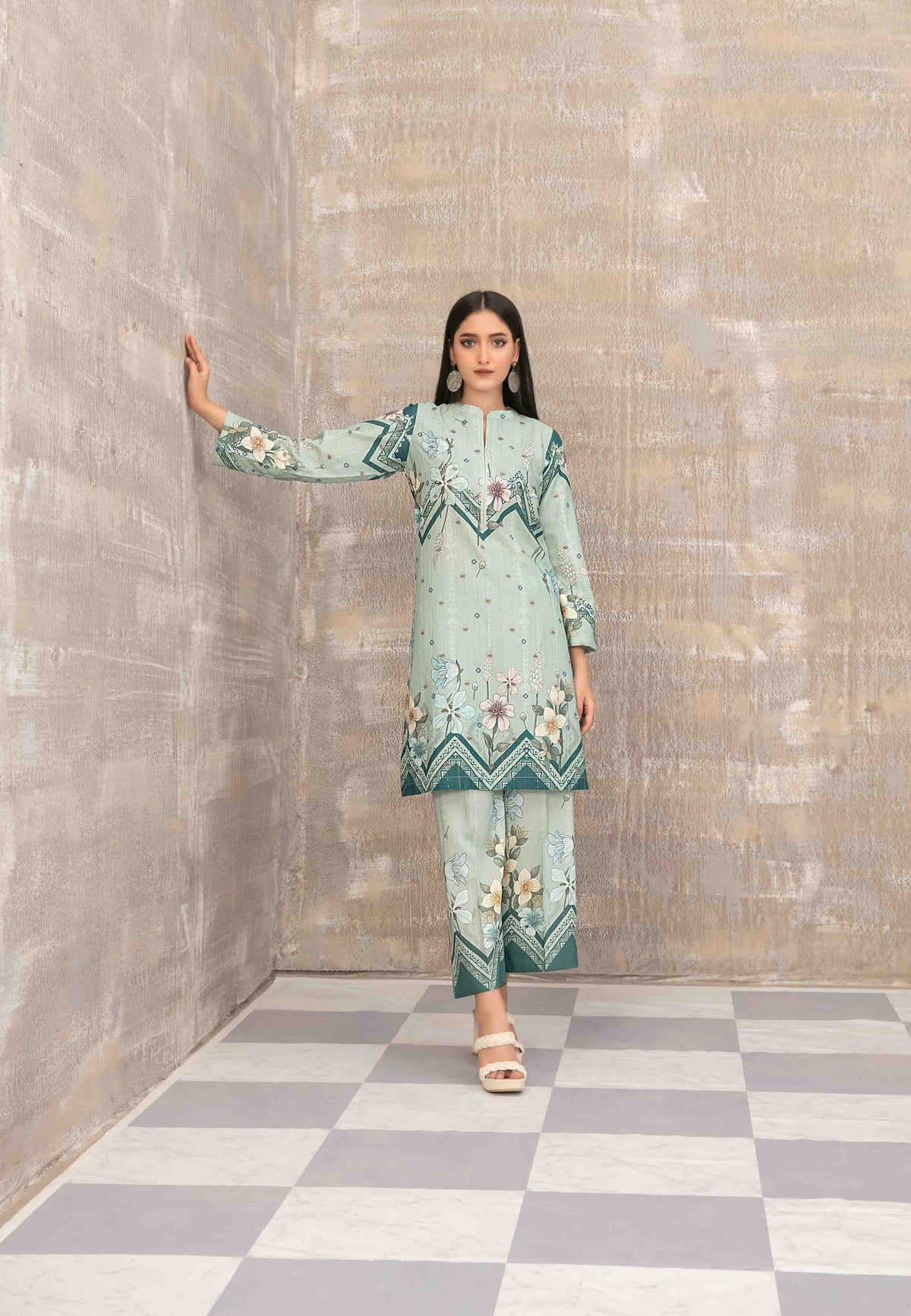 2pc Tawakal Staple Digital Print Suit