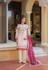 3pc Lawn Slub Digital Print Suit with Lawn Digital Print Dupatta