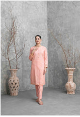 Zuri peach colour two piece