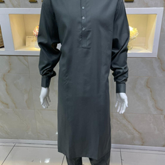 Plain Grey Kurta Style