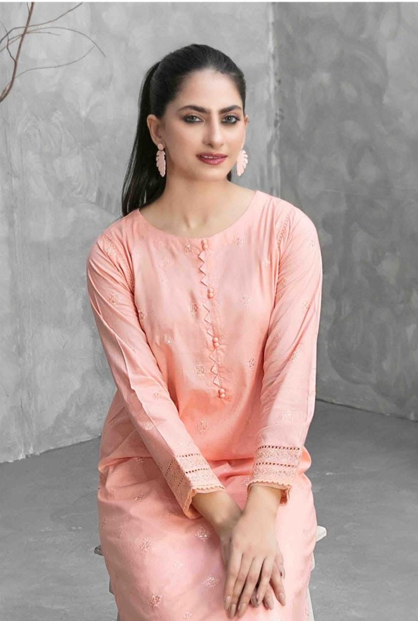 Zuri peach colour two piece