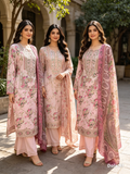 3pc suit pink floral