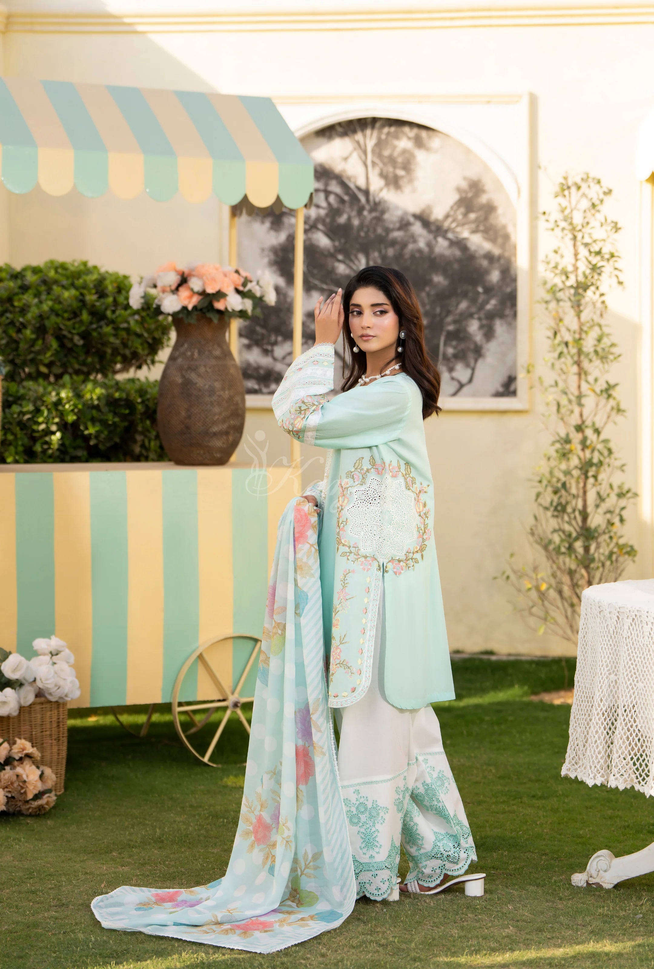 Original karma collection 3pc suit AQUAMARINE KC-1561