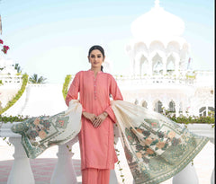 Tawakkal heer peach colour