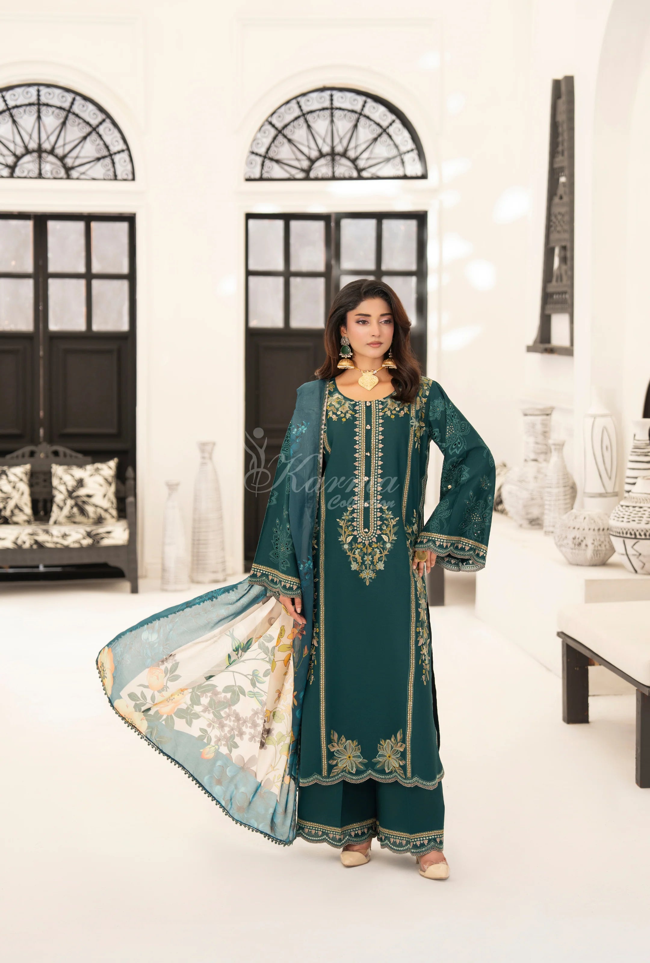 Original karma collection 3pc outfit green kc1559