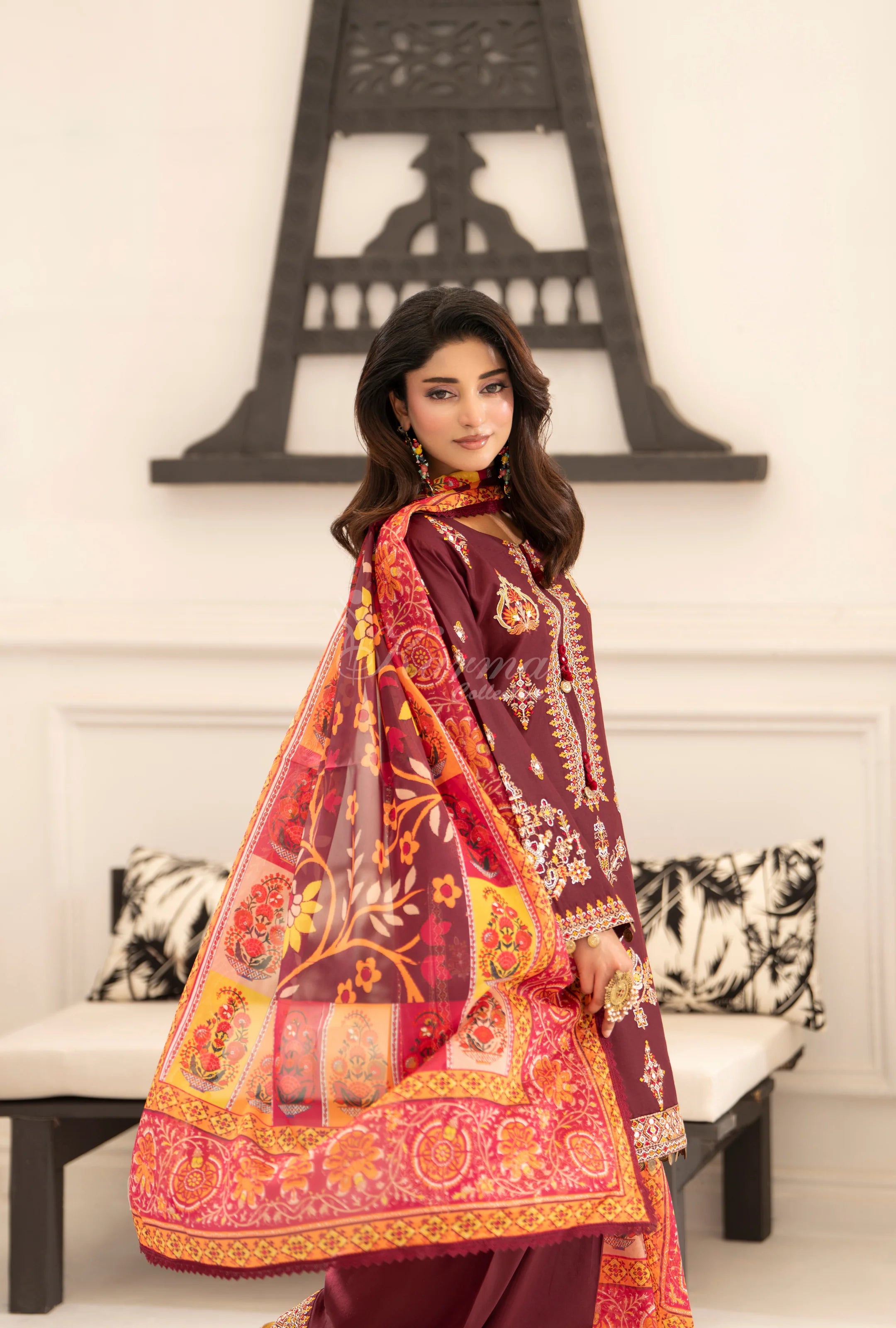 Original karma collection ROYAL BURGUNDY kc1557