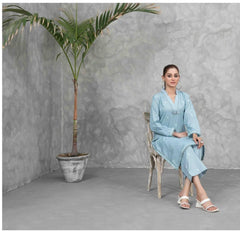 Zuri light blue two piece