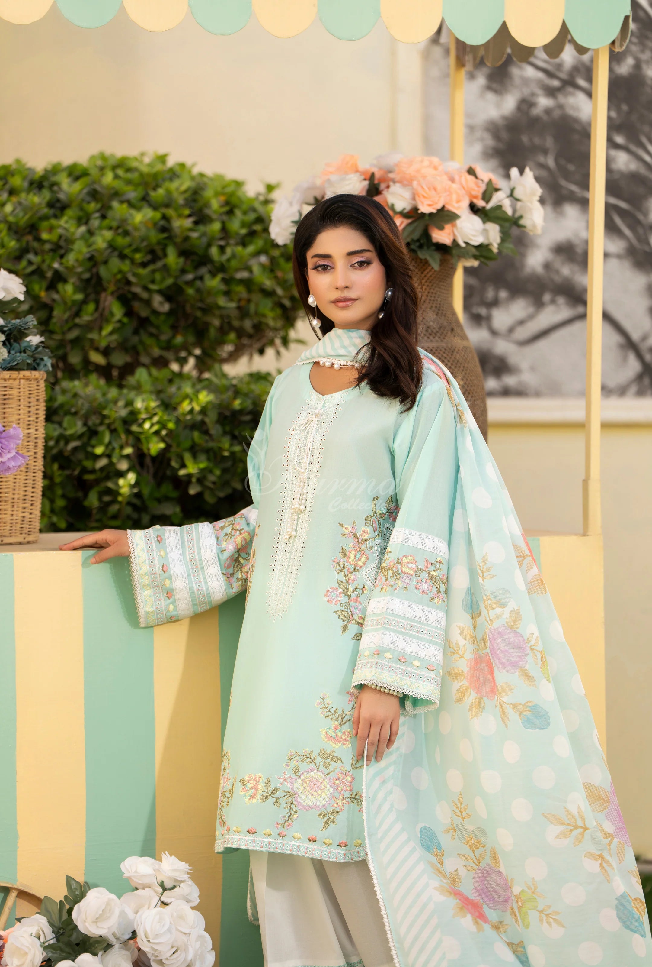 Original karma collection 3pc suit AQUAMARINE KC-1561