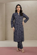 2pc co-ord set noore vol4 blue with grey print