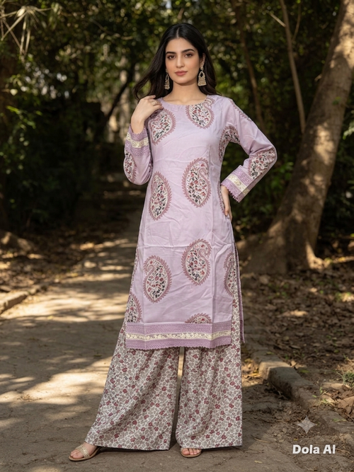 Lavender Paisley Co-ord Set