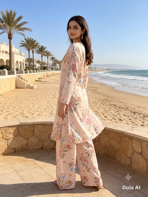 Pastel Bloom Co-Ord Shalwar Kameez