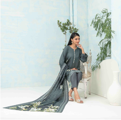 3pc Staple Digital Print suit with Diamond Digital Print Dupatta