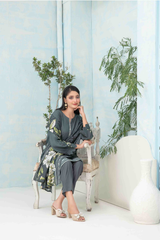 3pc Staple Digital Print suit with Diamond Digital Print Dupatta