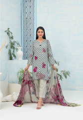 3pc Staple Digital Print suit with Diamond Digital Print Dupatta