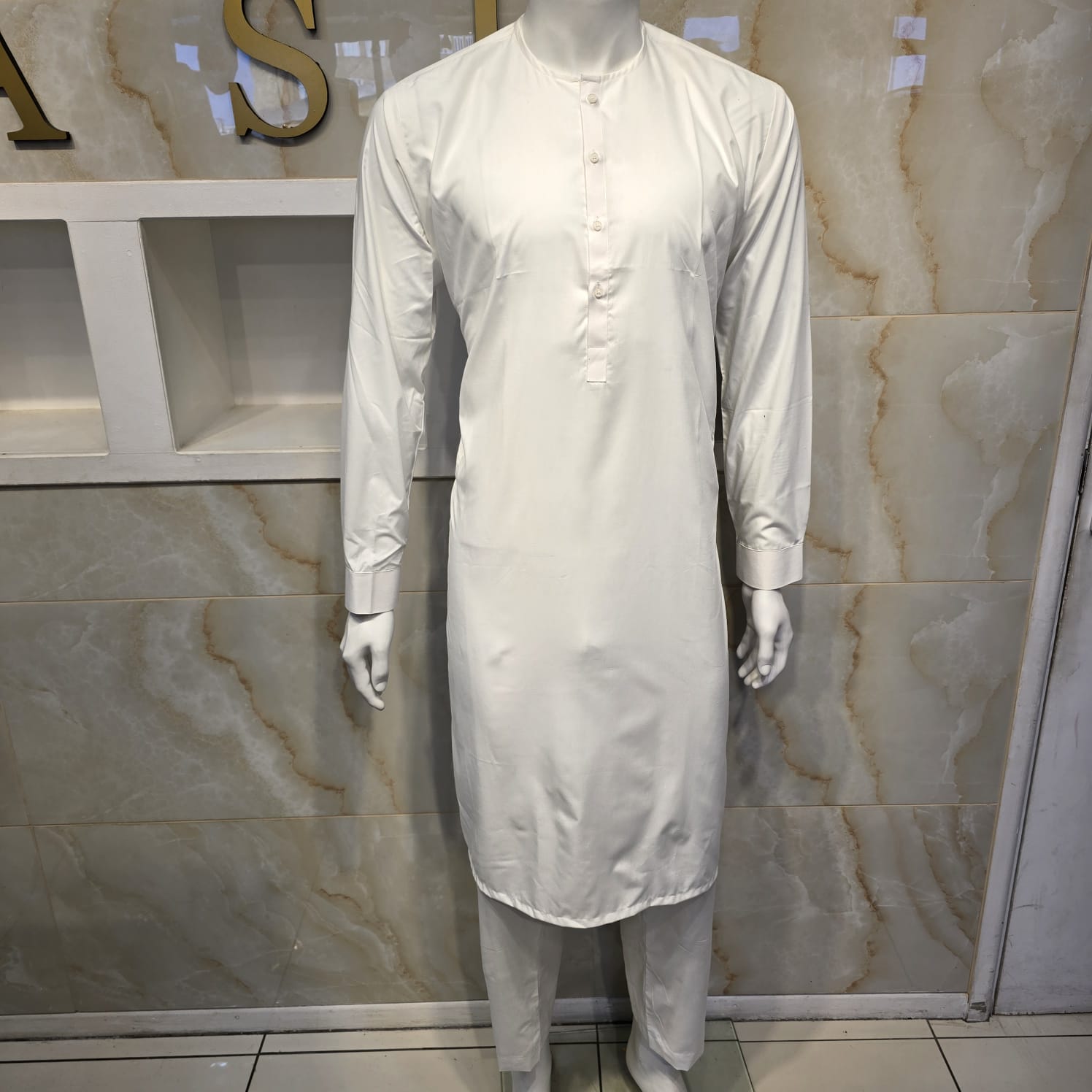 214 off white mens Simple and sophisticated collarless suit