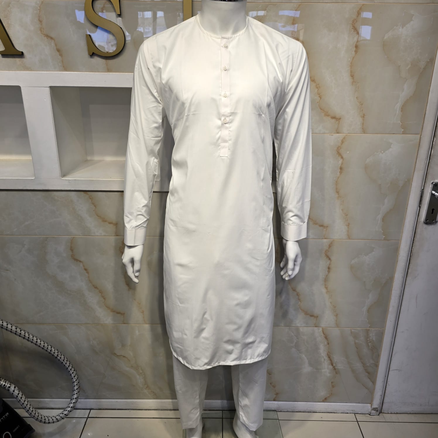 214 off white mens Simple and sophisticated collarless suit