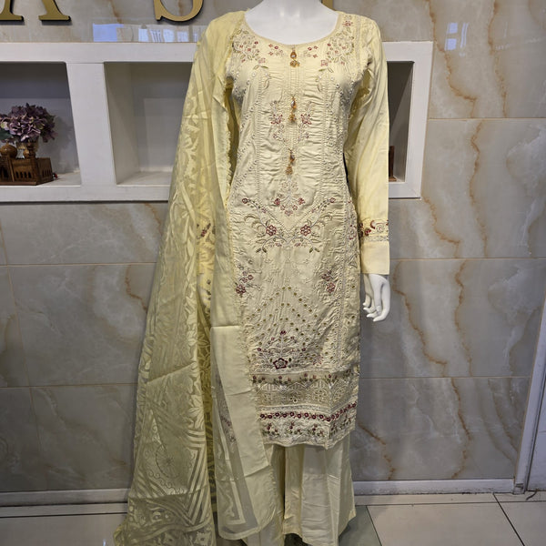 Rodeo Dust Viscose Embroidery Suit