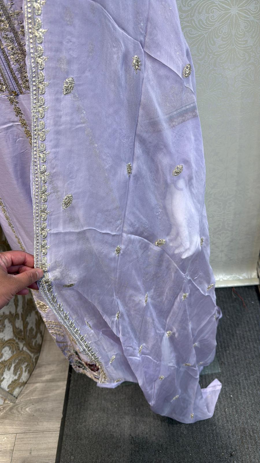 Zj lilac long length frock maxi Casual Dress