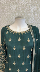 3pc gree Korean silk