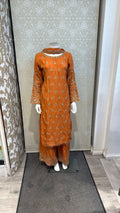 3pc Terracotta Orange Korean silk