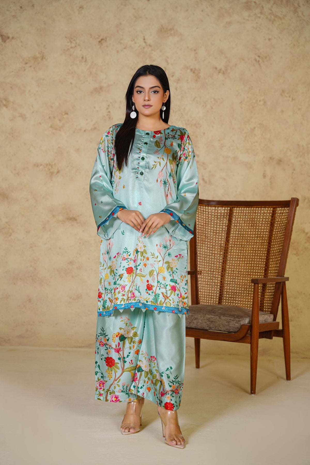 2pc Silk Suit