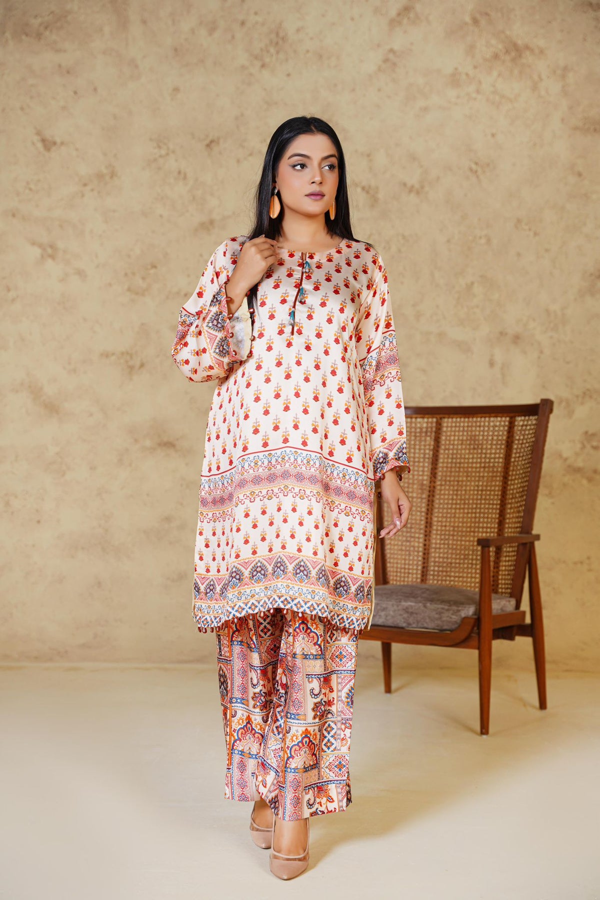 2pc Silk Suit