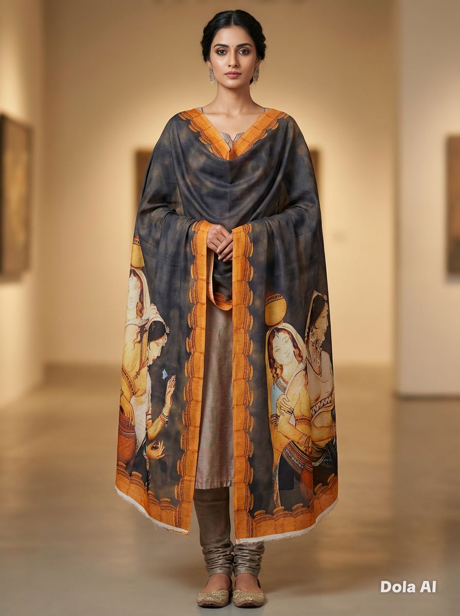 One size Urdu poetry shawls