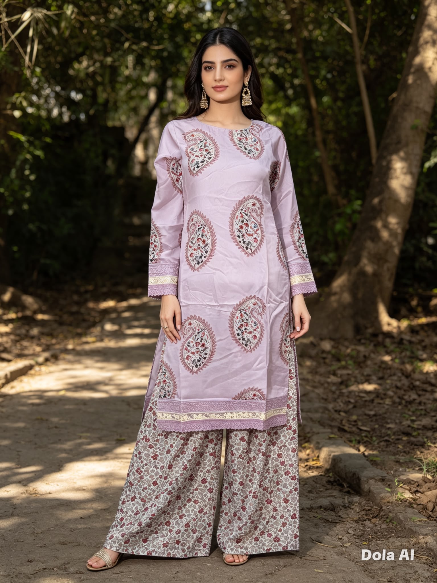 Lavender Paisley Co-ord Set