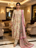 Ivory Rose Garden Printed Cotton Suit with Floral Dupatta
