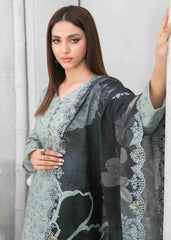 3pc Digital printed lawn suit with embroidered digital print cutwork Dupatta