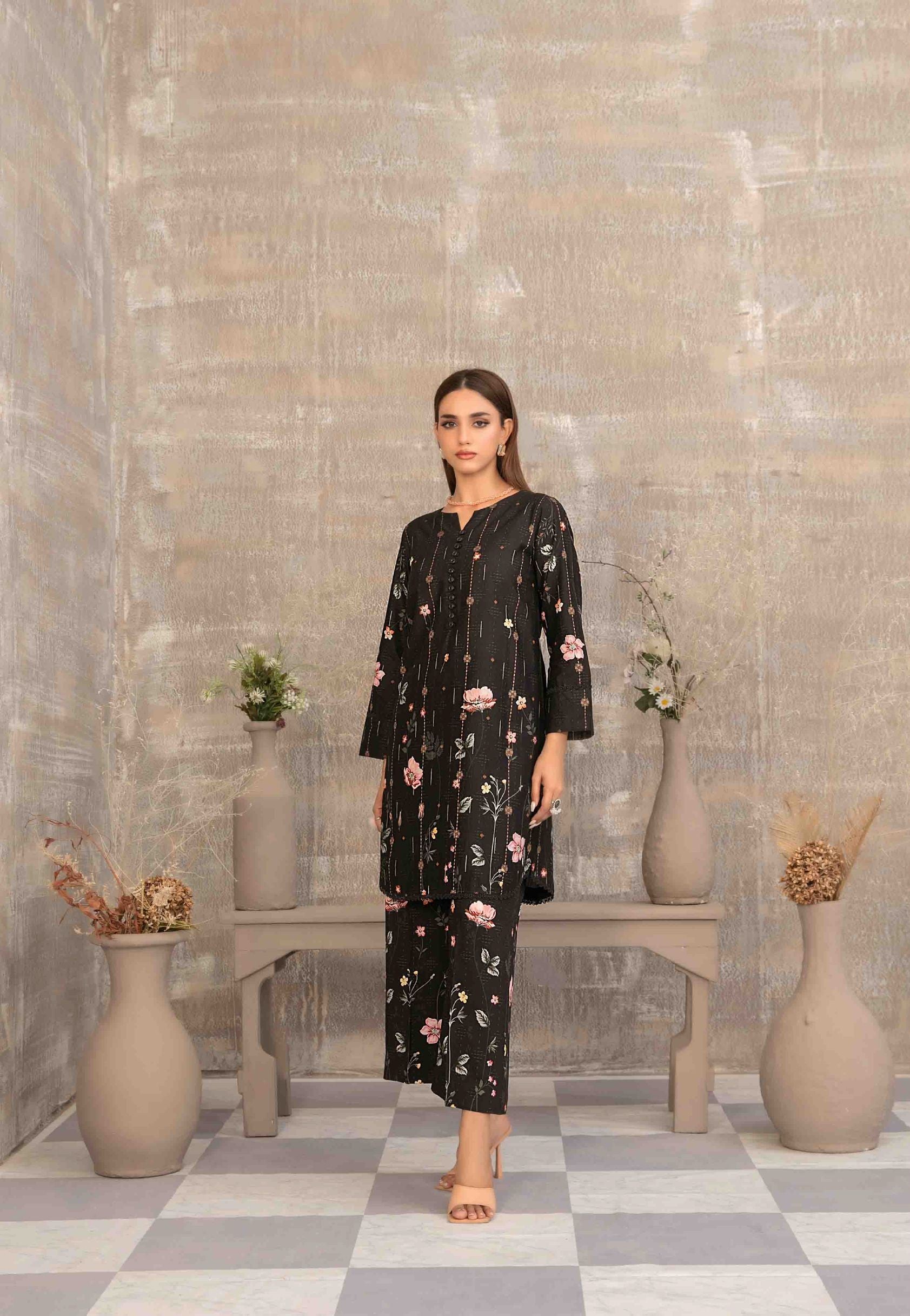 2pc Stitched Saliha Digital Print suit