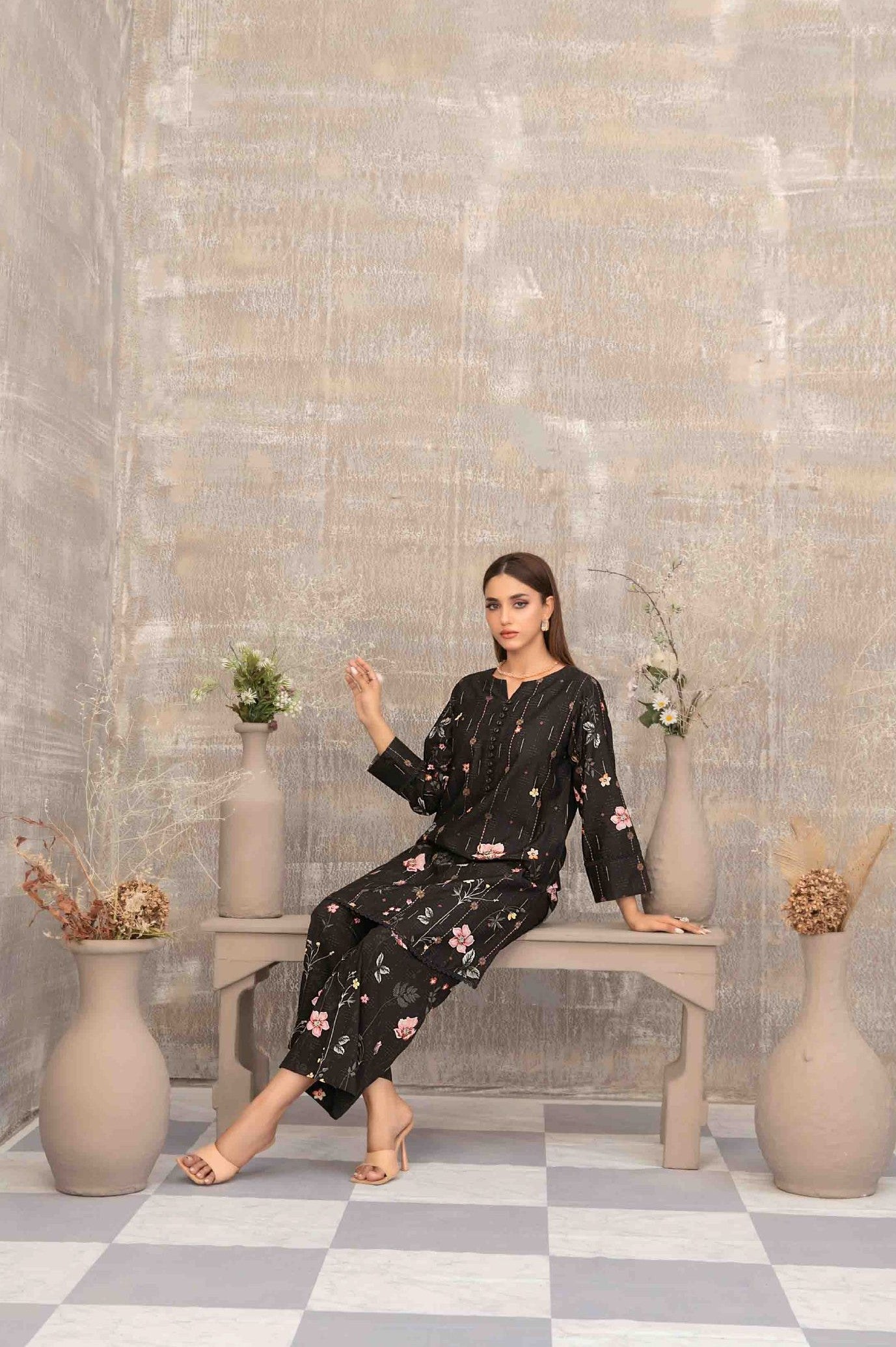 2pc Stitched Saliha Digital Print suit