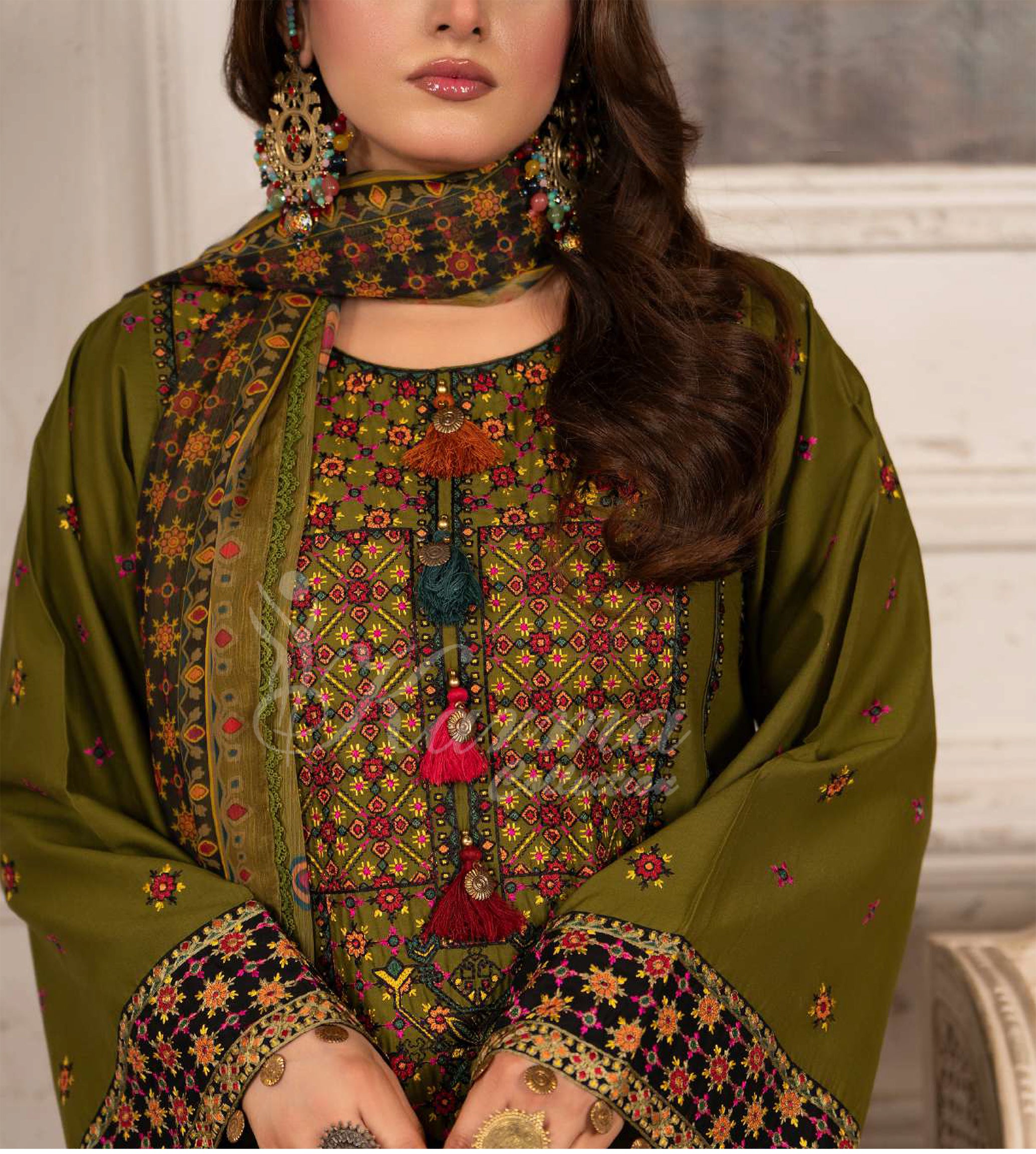 Original karma collection ANTIQUE MOSS KC-1567 3pcs outfit