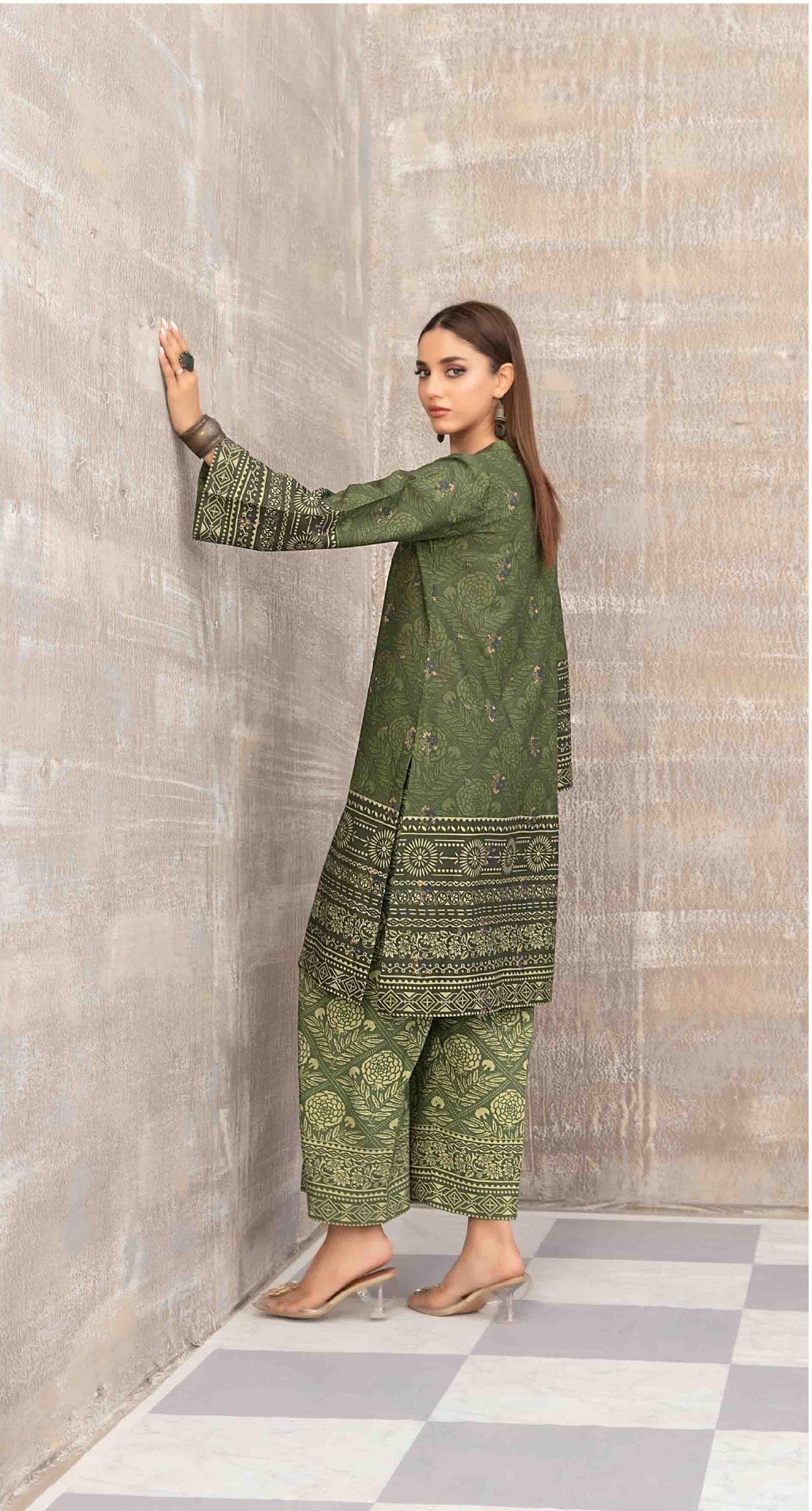 2pc Stitched Saliha Digital Print suit