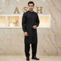 Plain Black Kurta Shalwar