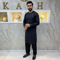 Plain Black Kurta Style