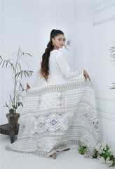 3pcs Shalwaar kameez Luxury white  with sequence work