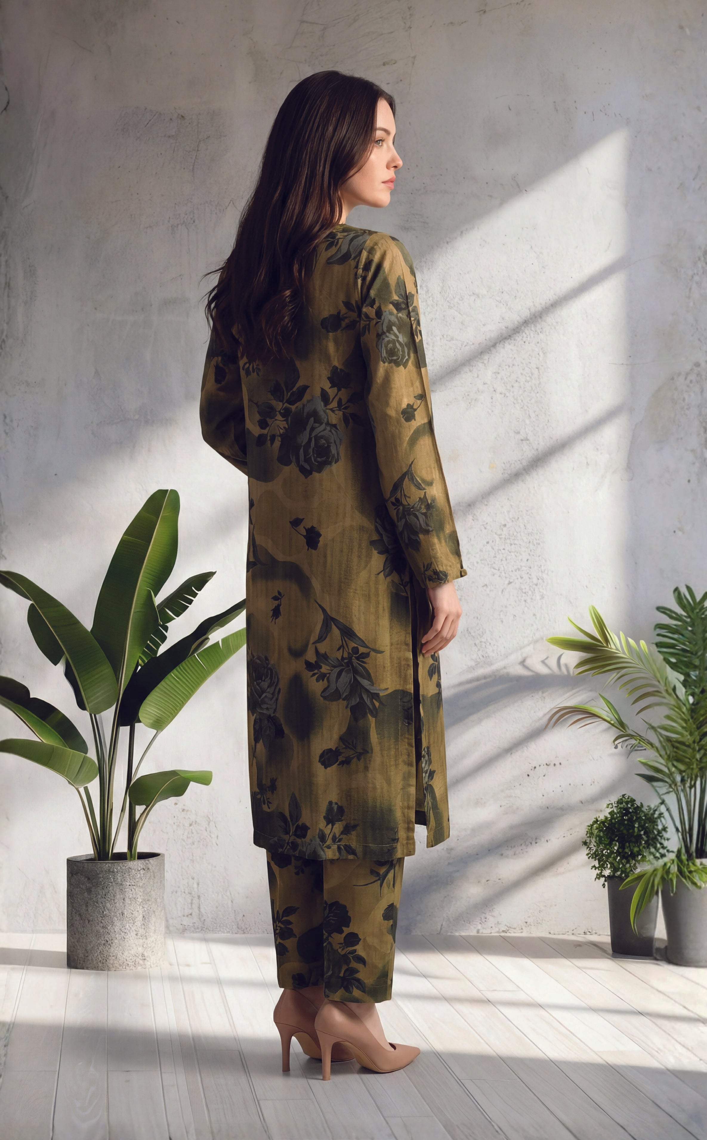 2pc Gulzar stitched staple Lawn digital print