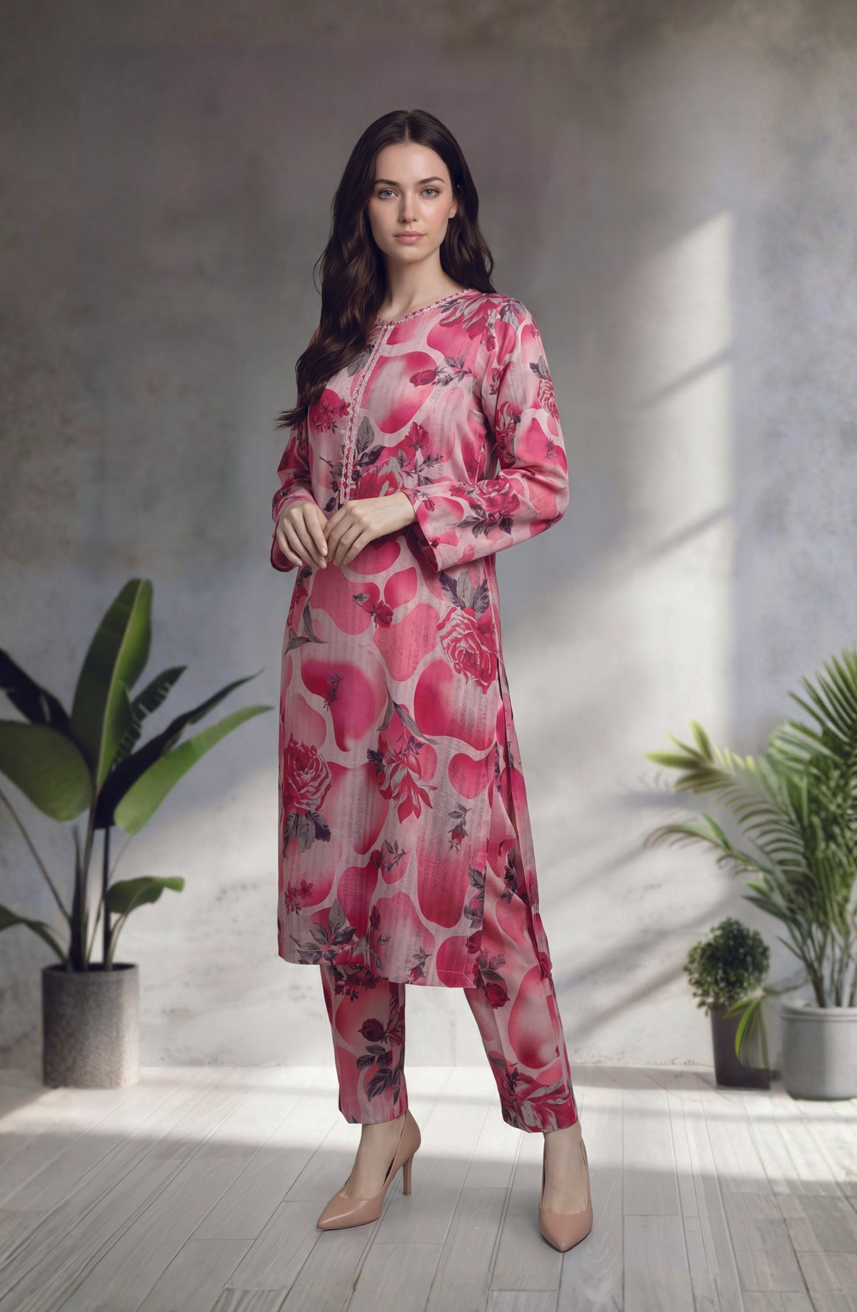 2pc Gulzar stitched staple Lawn digital print