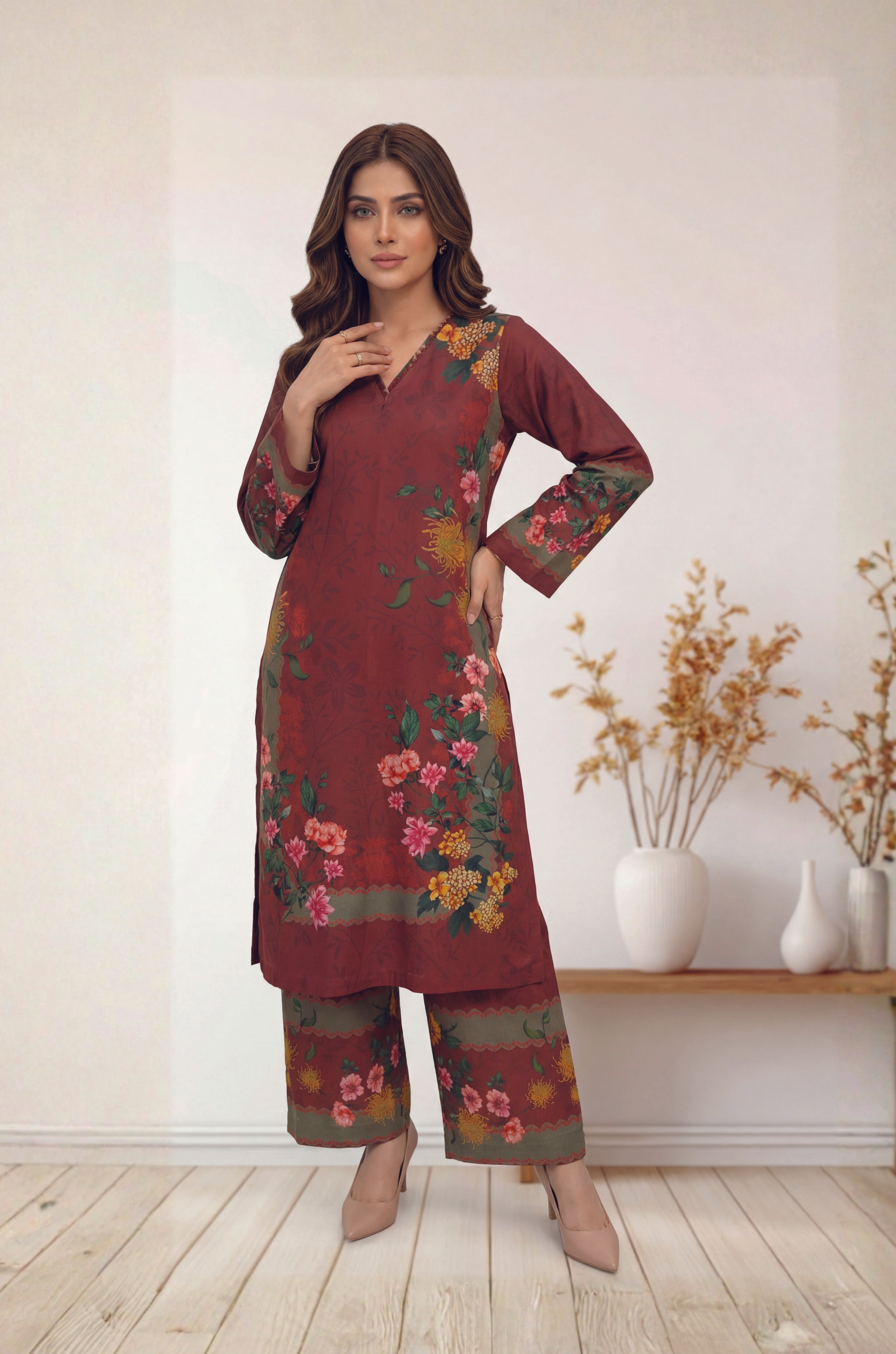 2pc Gulzar stitched staple Lawn digital print