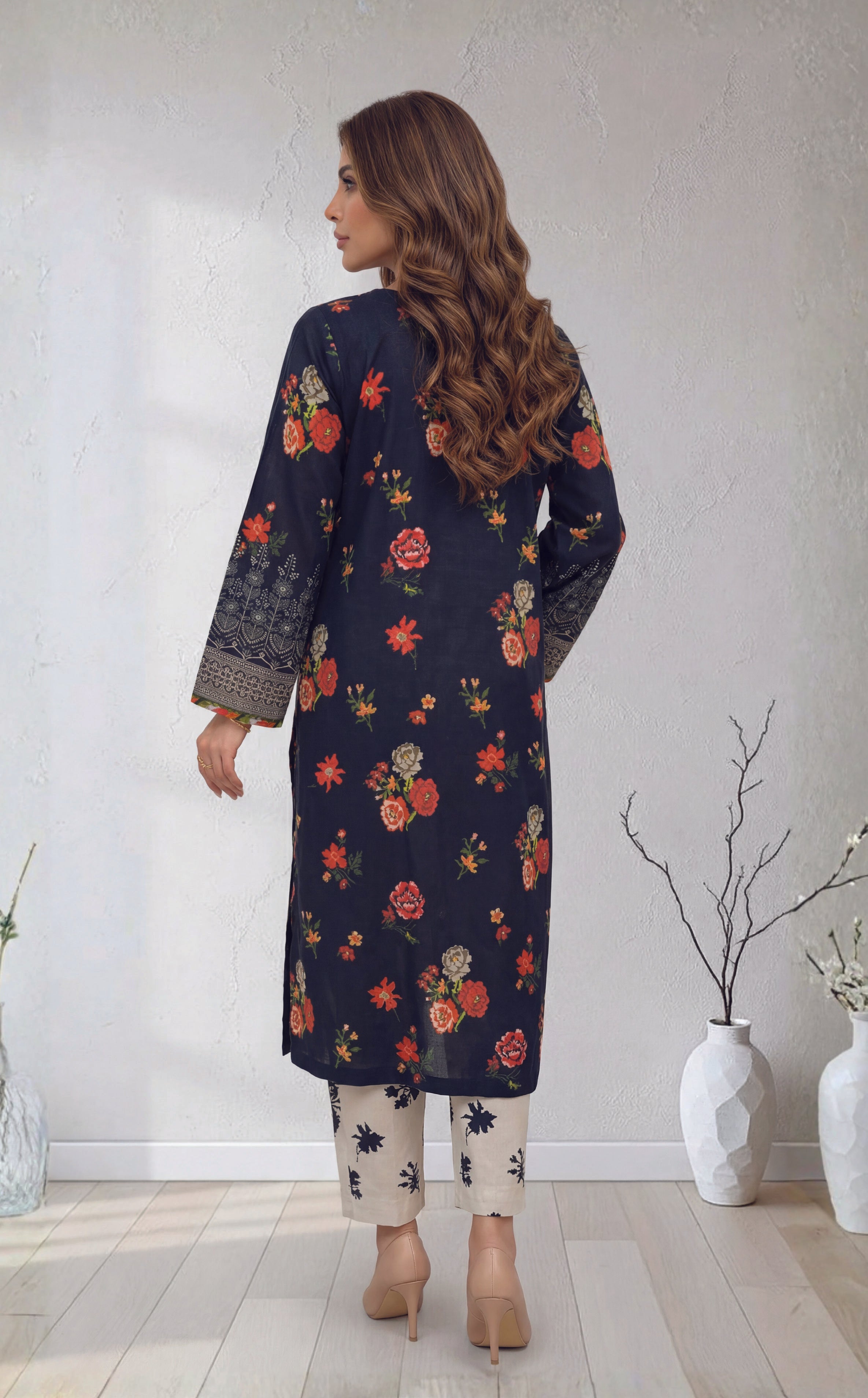 2pc Gulzar stitched staple Lawn digital print