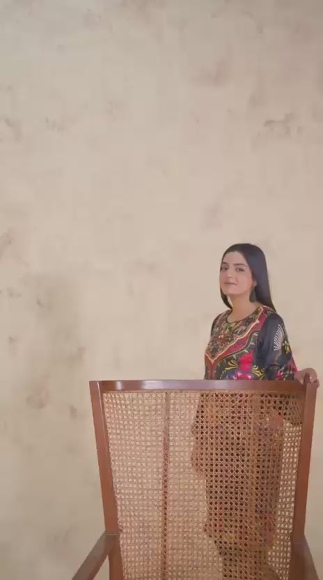 2pc co-ord set black with red